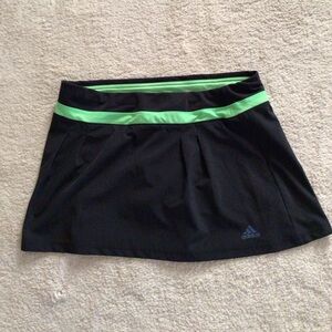 Adidas Black Skirt with Green Highlights